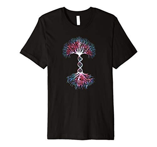 Shattered Science Inc.DNA Tree of Life Genetics Colorful T-Shirt Science Biology