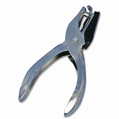 Rayher Hobby 8929000 Lochzange, 12,5 cm, 6 mm Durchmesser, SB-Karte 1 Stück