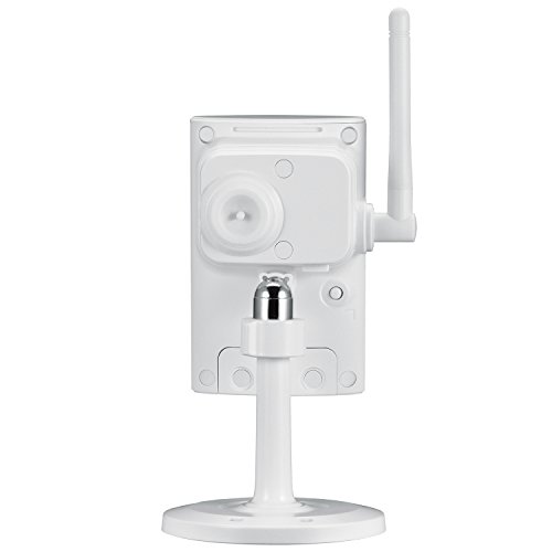 D-Link DCS-2330L Videocamera di Sorveglianza da Esterno, HD, Wi-Fi, Visore Notturno, Rilevamento Suoni e Movimenti, Notifiche Push, Bianco