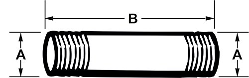 Cornat Verzinkter Rohrnippel, 1 1/4″ x 200 mm, VFB5305420 - 2