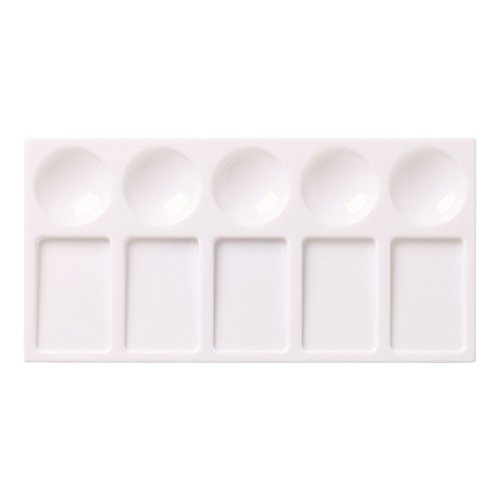 Reeves 4870177 Mal Palette, Plastik, weiß, 17,3 x 17,3 x 2 cm