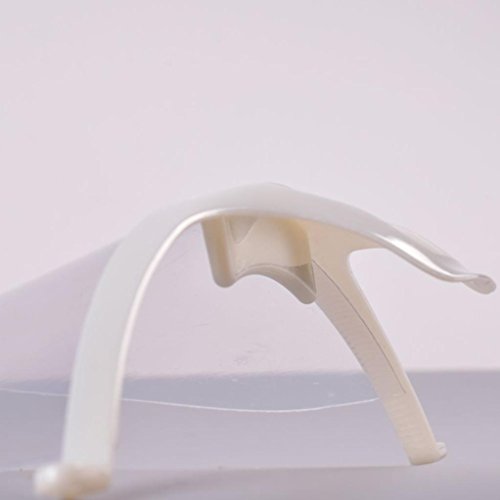 qhj 10 x Kunststoff wiederverwendbar Hygiene Sanitär Maske transparent permanent Anti-Fog Kit - 3