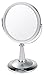 Danielle Silver/Chrome UV Finish Pedestal Mirror with Swarovski Elements