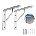 Produktbild LP Brackets Verdicken Sie Feste Aluminiumlegierung Dreieck-Klammer, 2pcs Hochleistungsschwimmende Wand-Regale rechtwinklige Stützpaletten-Speicher Rack6sizes