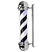 Produktbild DANTB 26"LED Barber Pole, IP44 Wasserdicht, Rotierende Schwarz Und Weiß LED-Streifen, Spinning Salon Licht Zeichen