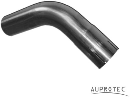 Universal Exhaust Pipe Elbow 75 ° Length 450 mm One Side Flared Tunnel | Implant Grade Silicon Earlets | Sold 38 42 45 50 55 60 65 mm Diameter