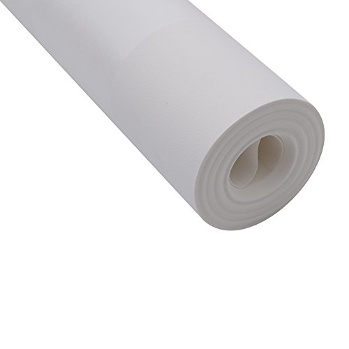 HANMERO Modern Beflockung Vliestapete Schön Fototapete Streifen geprägt Streifen für Schlafzimmer, Whonzimmer, Hotel 0,53*10m (5,3m2) Beigeweiß 68030 Farben ¡­ - 7