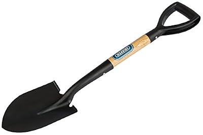 Draper 15072 rond point Mini pelle avec manche en bois, noir, 15072, 0 voltsV