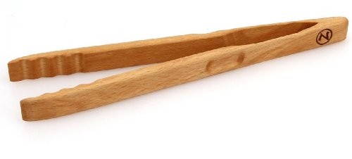 Grillzange – Küchenzange Zetzsche 30 cm lang aus Buchen Holz, made in Germany - 2