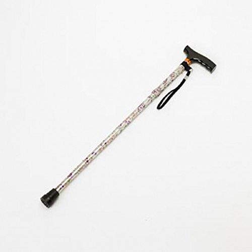 Patterson Medical - Bastón de madera (ajustable), diseño de flores