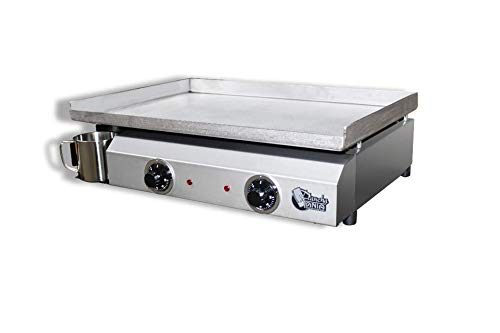Plancha TONIO Plancha Electica 6 à 12 Personnes Electrique 220-230V-Plaque De Cuisson INOX 4 mm-Caisson Inox-3000W-Thermostat De Sécurité-Voyant De Chauffe-Fabrication 100% Française