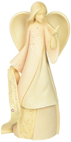 Enesco Foundations October Monthly Angel Figurine, 7-1/2-Inch
