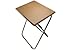 Price comparison product image FOLDABLE NATURAL PINE WOODEN SMALL SNACK/LUNCH/DINNER/TV TABLE WITH ALUMINIUM STAND