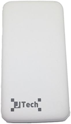 Jtech 10000 mAh External Battery for Apple, Samsung, Android, 2 outputs USB 1x USB-C, white