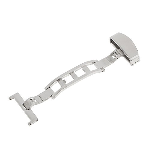 Edelstahl Faltschließe Schnellspanner Schnalle Ersatzschließe Armbanduhr – 22mm - 5
