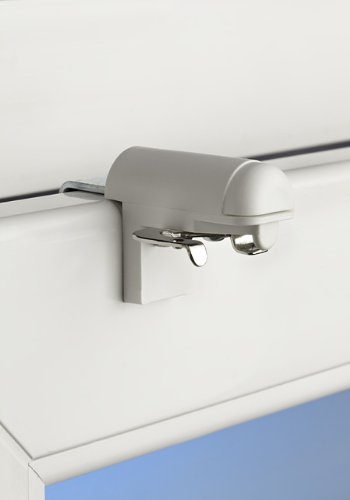 Preisvergleich Produktbild Klemmträger weiß für Alujalousie (Inhalt 2 Stück)