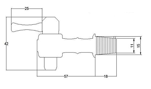 MAAJ® METALL-ZAPFHAHN ERSATZTEIL FÜR WEINFÄSSER FÜR 1+2+3+5+10 LITER - 5