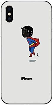NEW DISNEY CARTOONS TRANSPARENT CLEAR TPU SOFT CASE FOR APPLE IPHONE X SUPERMAN 1