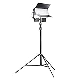 Stufenlos dimmbar; Ideal für Video- und Filmaufnahmen, Portrait- und Produktaufnahmen; Diffusorscheibe mit zwei Toren