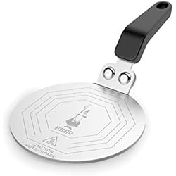 Bialetti Moka Assiette à induction, adaptateur pour petites casseroles et cafetières, 6 tasses, acier
