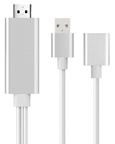 Eximtrade HDMI Kabel MHL Lightning Micro USB USB Type C 1080P Steckverbinder Konverter Adapter 2 Meter für Apple iPhone 5/5s/6/6s/6 Plus/6s plus/7/7 Plus, Samsung Galaxy S4/S5/S6/S6 Edge/S6 Edge Plus/S7 Edge/Note 3/Note 4/Note 5, HTC One, Motorola, Sony Xperia, andere Android Smartphone - 4