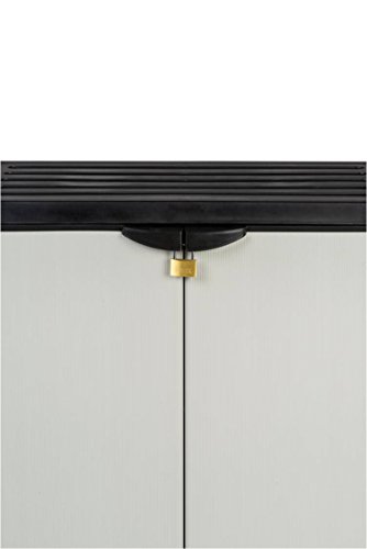 Mittlerer Kunststoffschrank mit spritzwassergeschützter Deckel- & Bodenplatte – extra stabil, leichter Aufbau, optimal für den Innen- & Außeneinsatz - 6