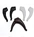 Ine2wo3 Glasses slip soft silicone earmuffs ear hook ear clip one pair of transparent color