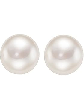CHRIST Pearls Ohrringe Damen-Ohrstecker 585er Weißgold Süßwasserzuchtperle One Size, weiß