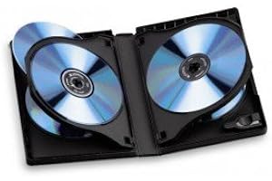 Prodye Boitiers 5 DVD 22 mm Noir, 3 pièces