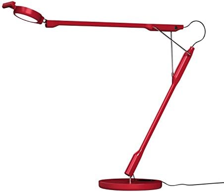 Tivedo LED Desk Lamp with presence sensor single item - red/lacquered/light colour 3000K/719lm/continuously dimmable/with presence sensor