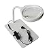 LED Desktop Lupenleuchte 3X / 5X / 8X / 10X HD Objektivhelligkeit einstellbar zum Lesen von Stickerei Reparatur Schmuck Gravur,8X