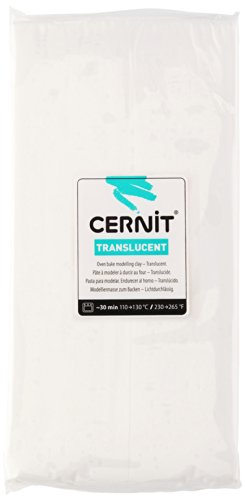 Cernit Töpfererde, 500 g, Weiß transparent