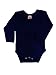 BabywearUK Body Vest Env Neck Long Sleeved - Navy - 18-24 months - British Made