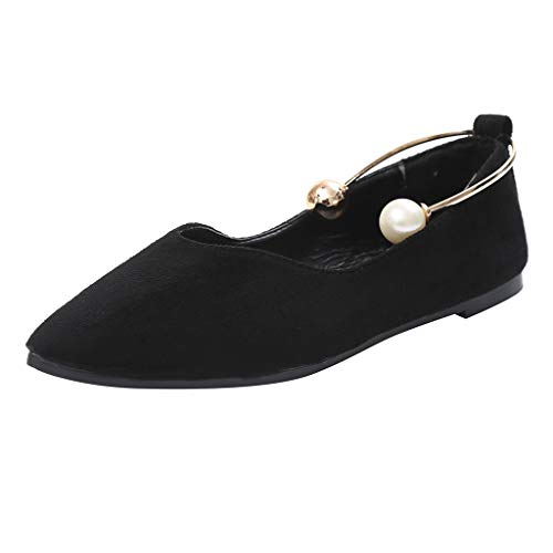 Women's Shoes,Fatchot Women Ladies Pointed Toe Flat Ankel Shoes Casual Low Heel Soft Slip-On Boat Shoes Formal Business Shoes Loafers Size 3.5-6