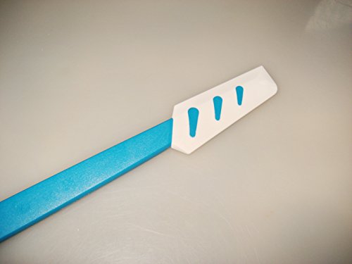 TUPPERWARE Griffbereit Kleiner Top-Schaber weiß-blau D78 Teigspachtel schmal - 3