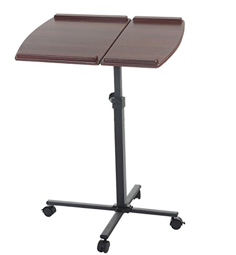 Laptoptisch Lancester, Notebooktisch Laptopständer, höhenverstellbar schwenkbar ~ Walnuss-Optik - 3