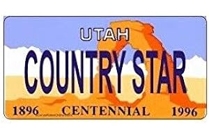 Inga Utah Plate Ut1 - Placa de matrícula de 15 x 30 cm