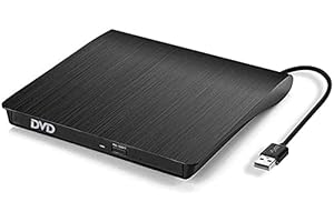 LAUCENTRAL elloLife [UPGRADED] External USB 3.0 CD Drive, Portable Slim CD/DVD +/-RW Disc Drive Rewriter Burner Floppy Super drive Writer/Player for Laptop Desktop PC Win 7/8.1/10 Linux OS Apple Mac Macbook Pro