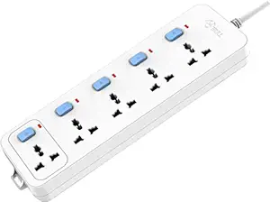 GONGNIU Bull (Gongniu) Extension Board 5 Socket, 5 Switch, 5 M Wire