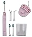 Produktbild Akku Schallzahnbürste 5 Aufsätze 3 Reinigungsmodi Zahnbürste Pink Rosa