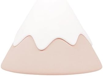Night light snow lamp silicone lovely led atmosphere lights air pressure switch bedside lamp children sleep with pregnant women milk lamp conical dimmable energy-saving ( Color : Pink )