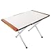 Produktbild QAS Tabelle-Aluminiumlegierungs-Klammer-Festholz-Tischplatten-Faltbare Bewegliche Sommer-Im Freientisch-Kleine Speisentisch-Lerntabelle,Weiß,A