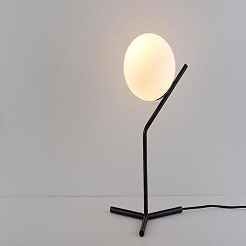 Round Glass Table Light Luxury Decoration Gift Lamps Personality Fashion Bedroom Iron - Arts Table Light size: 250 * 450 (mm) (not bulb included)