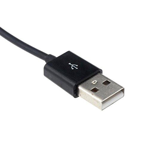Switchali Mini USB 2.0 Hallo-Speed 4-Port-Teiler-Naben-Adapter für PC Computer (Schwarz) - 3
