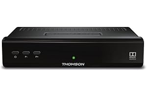 THOMSON THS210 digitaler HD Satelliten Receiver mit 3 Jahre Garantie (Free to Air, DVB-S2, HDTV, HDMI, SCART, USB, Koaxialausgang) schwarz