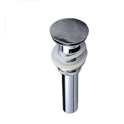 YU XIN bagno pop up rifiuti, per lavabo lavello rubinetto Push click clack Plug tappo di scarico con troppopieno, cromato