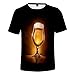 Produktbild Oliviavane Herren Jungen Munich Oktoberfest T-Shirt 3D-Druck Beer Festival Printing Rundhals Kurzarm Shirts Tops Bequem Atmungsaktiv Kleidung Hemd