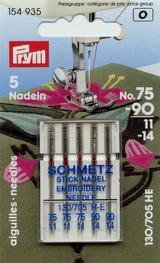 Nähmaschinennadeln 130/705 Sticken 75+90