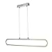 Produktbild N3 Lighting Moderne Design LED Pendelleuchte Esszimmer, Pendellampe, Hängelampe, Esstischleuchte, Dimmbar, höhenverstellbar, Metall Warmweiß , 33W, Chrome, 96.5 x 135 cm