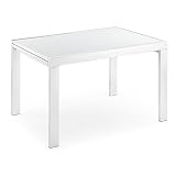  Kave Home Mesa Extensible Norfolk 120 (240) x 90 cm Blanco